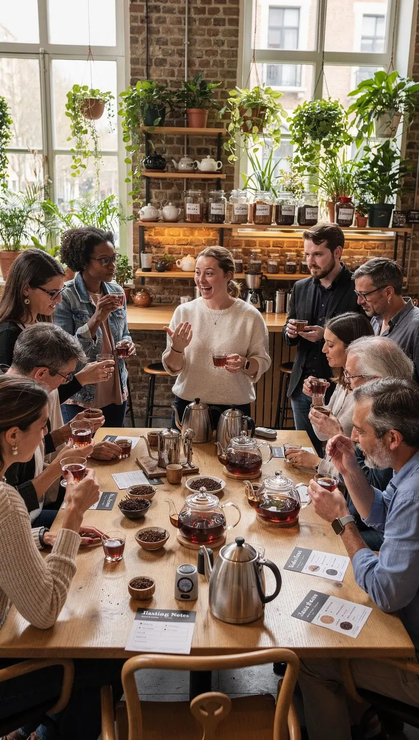 Gros plan sur des feuilles de rooibos, mettant en avant leur richesse et leur douceur naturelle.