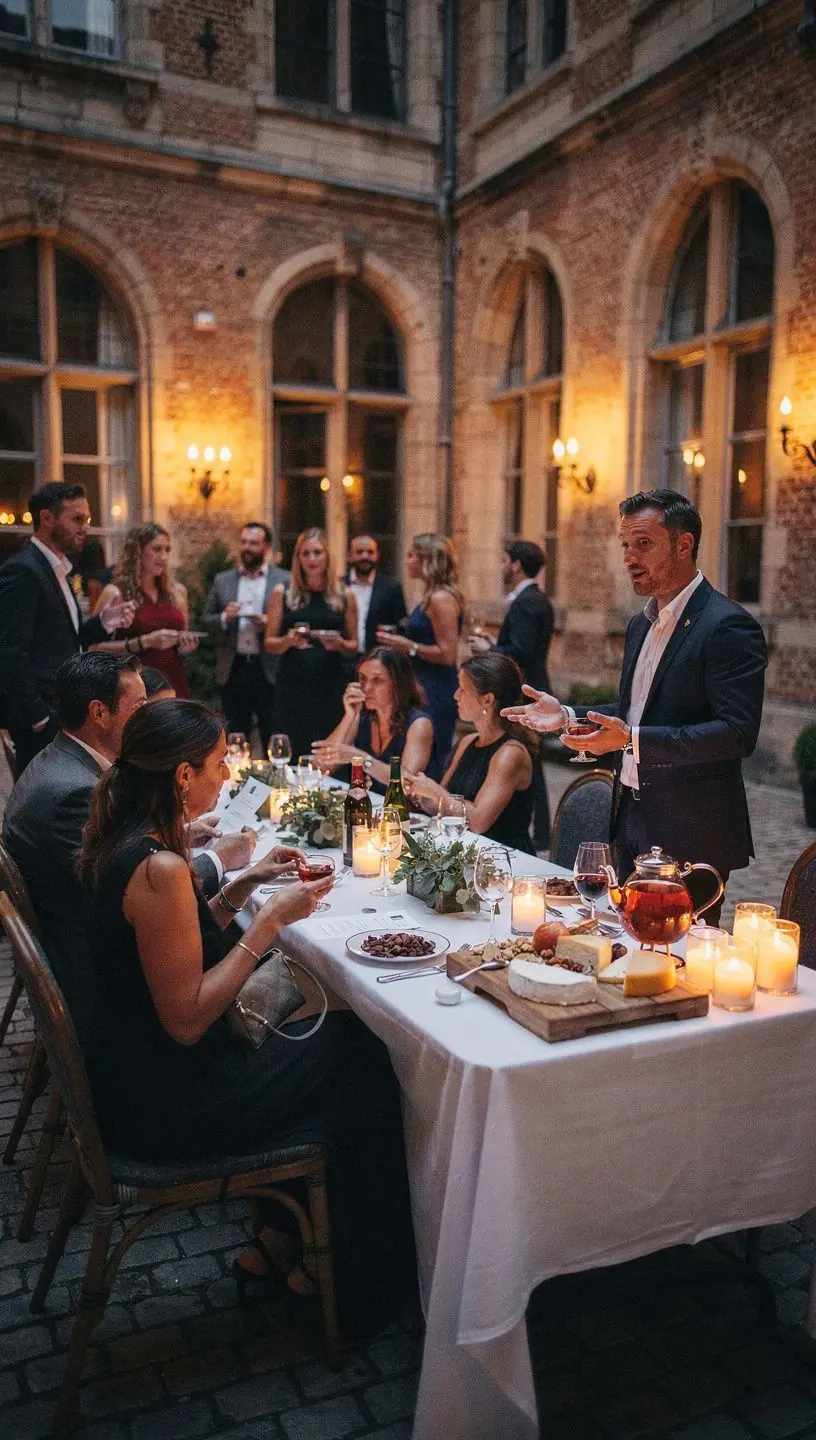 Feuilles de rooibos séchées éparpillées sur un fond blanc, révélant leur couleur rougeâtre.